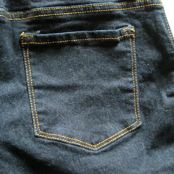Indigo Blue Dark Wash Jean Shorts - Picture 3 of 9